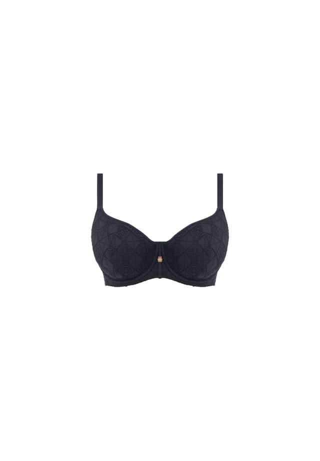 Верх бикини на косточках Nomad Nights с декоративным элементом в виде сердечка Freya, черный 
Верх бикини на косточках Nomad Nights с декоративным элементом в виде сердечка Freya, черный