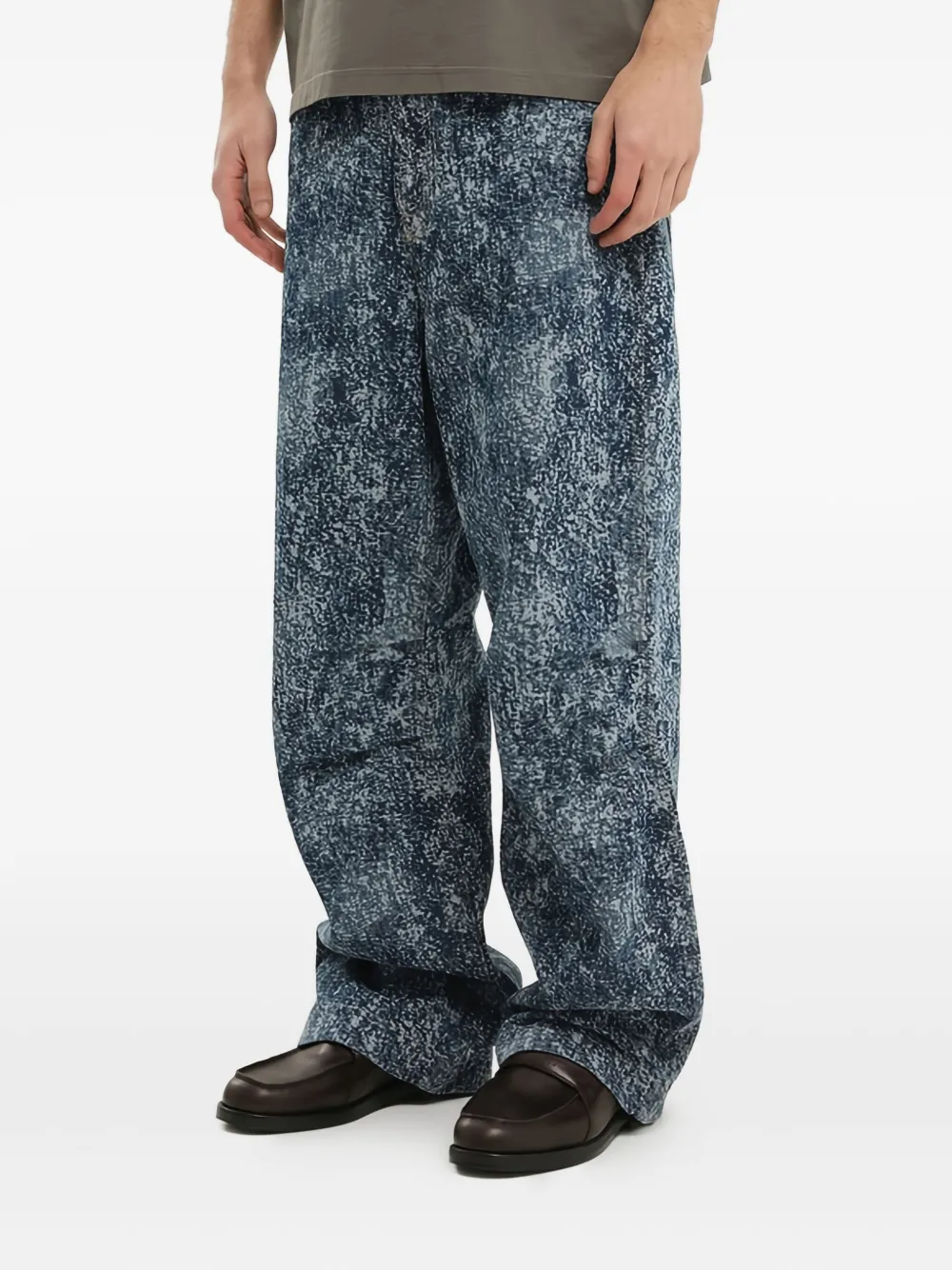 Джинсы из денима с мраморным принтом и изображением мастифа 1988 Studio, синий
Джинсы из денима с мраморным принтом и изображением мастифа 1988 Studio, синий