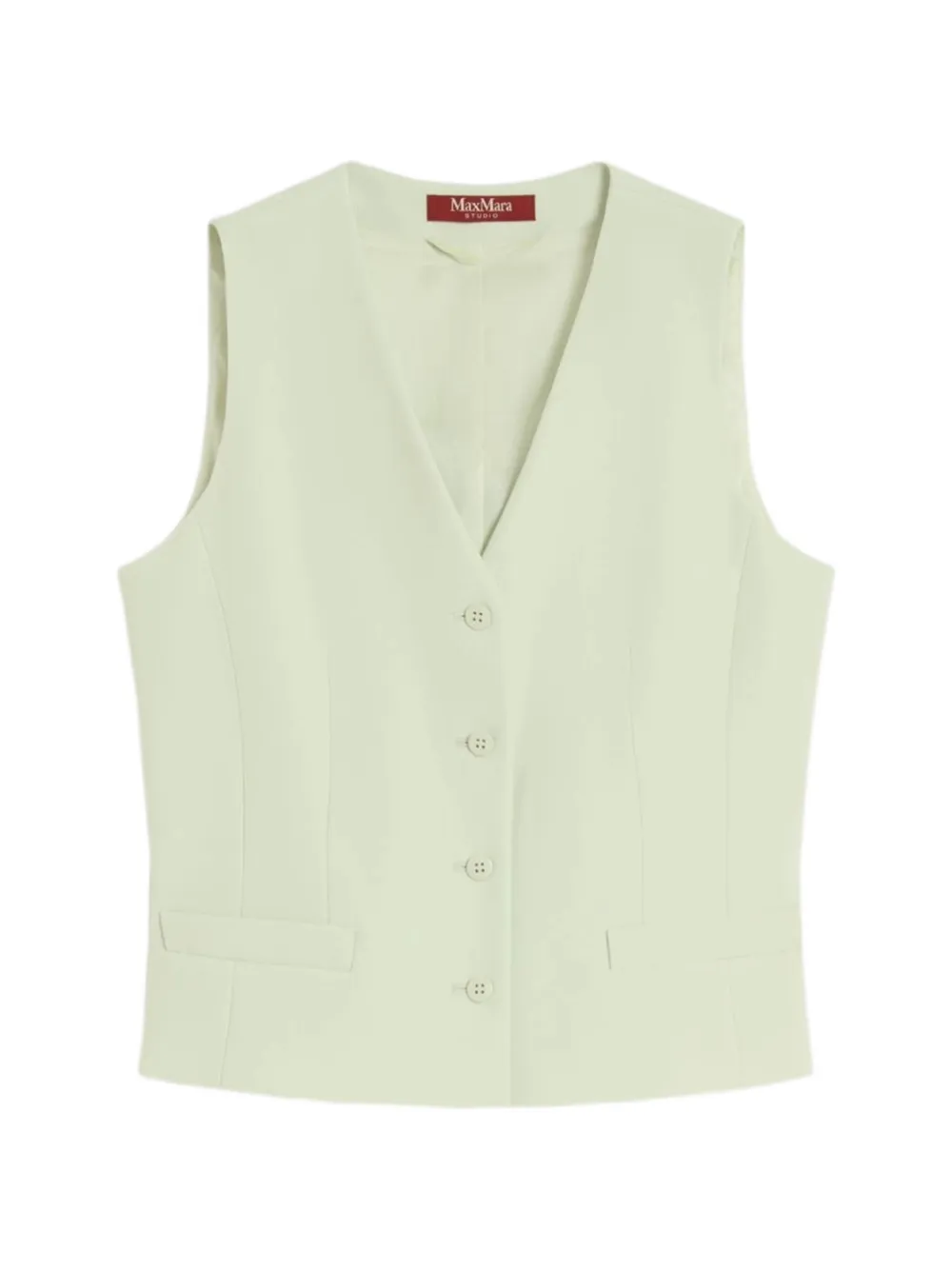 Жилет на пуговицах с V-образным вырезом Max Mara, зеленый
Жилет на пуговицах с V-образным вырезом Max Mara, зеленый