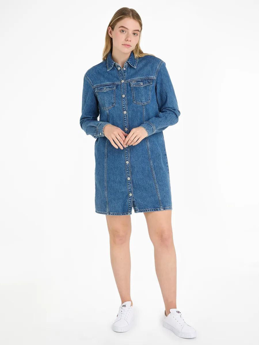 Джинсовое платье Tommy Jeans "ALINE LS DRESS AH5032 EXT", с вышивкой логотипа, цвет Denim_Medium
Джинсовое платье Tommy Jeans "ALINE LS DRESS AH5032 EXT", с вышивкой логотипа, цвет Denim_Medium
