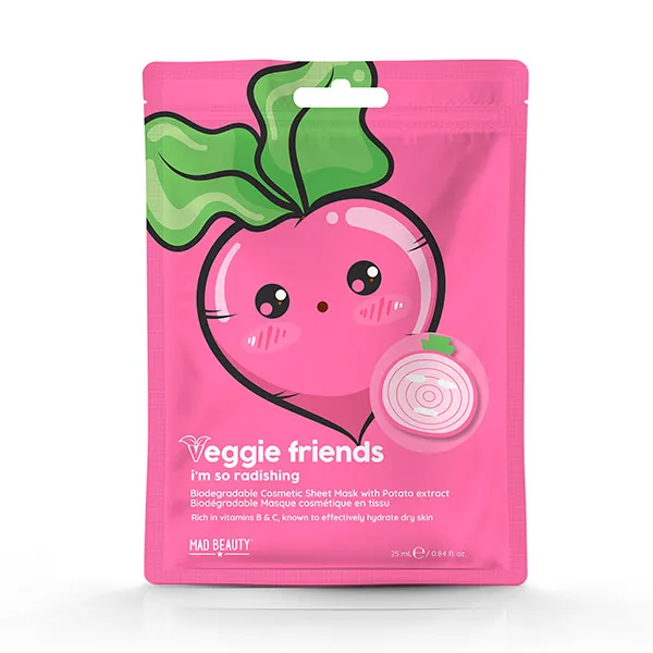 Увлажняющая маска для лица Vaggie Friends Mad Beauty, 1 UD
Увлажняющая маска для лица Vaggie Friends Mad Beauty, 1 UD