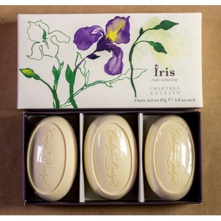 Куски мыла Iris Triple Milled Soap 3 унции - набор из 3 штук Снято с производства Crabtree & Evelyn
Куски мыла Iris Triple Milled Soap 3 унции - набор из 3 штук Снято с производства Crabtree & Evelyn