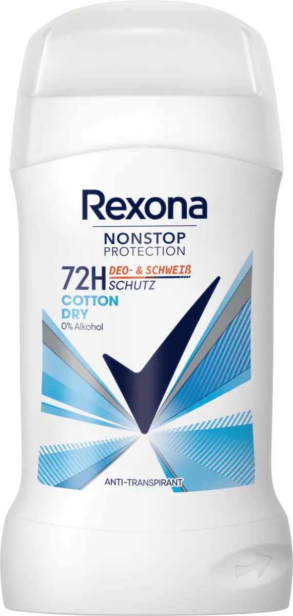 Антитранспирант Deostick Nonstop Protection Cotton Dry 500мл Rexona 
Антитранспирант Deostick Nonstop Protection Cotton Dry 500мл Rexona