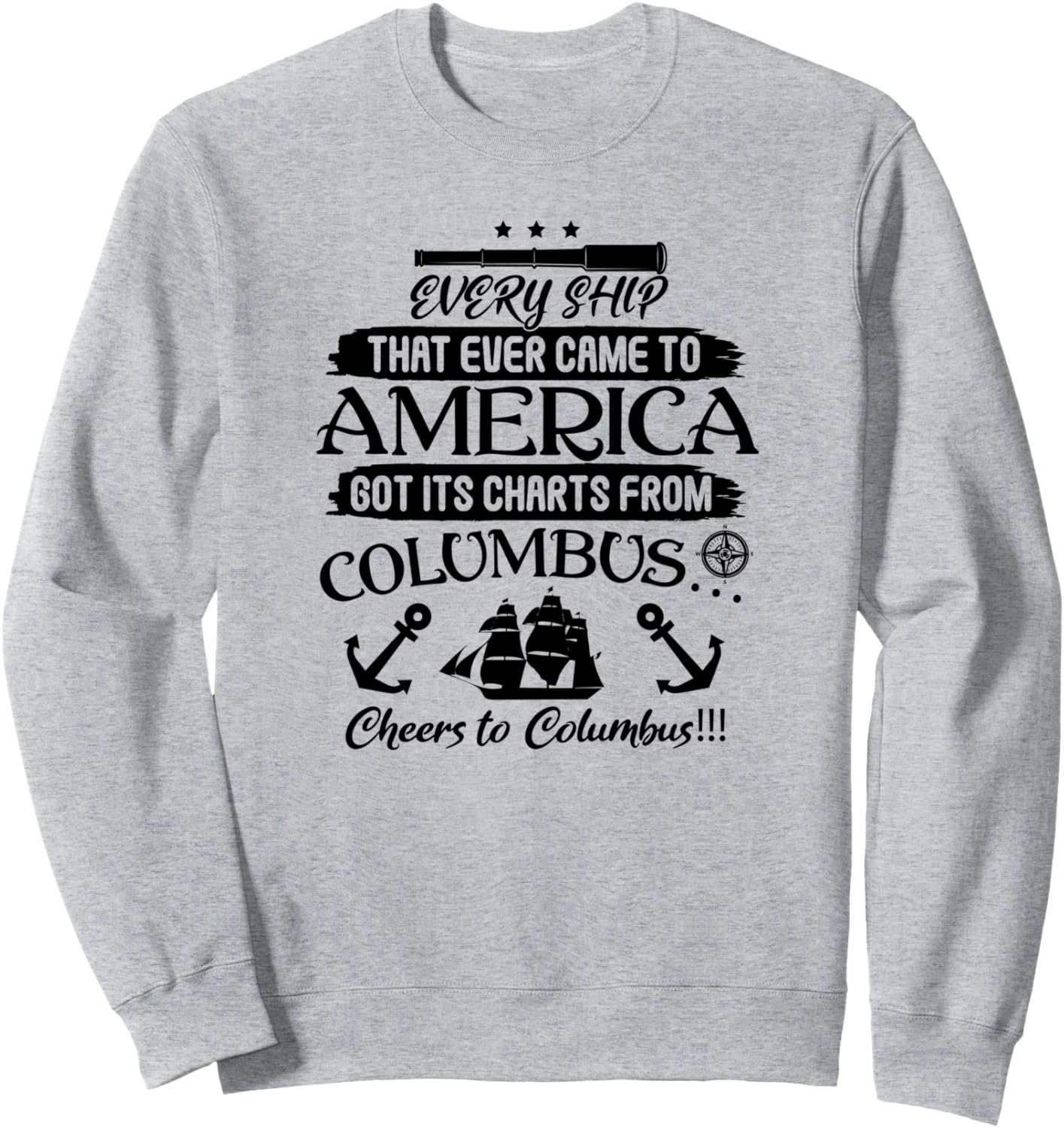 Все корабли пришли в Америку - забавная толстовка ко Дню Колумба Every Ship That Ever Came To America Columbus Day, серый
Все корабли пришли в Америку - забавная толстовка ко Дню Колумба Every Ship That Ever Came To America Columbus Day, серый