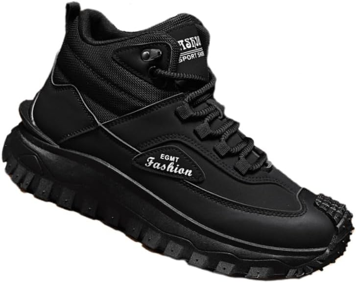 Мужские высокие кроссовки большого размера Fusecottc - прочные модные кроссовки для осеннего треккинга и повседневной носки, черный
Мужские высокие кроссовки большого размера Fusecottc - прочные модные кроссовки для осеннего треккинга и повседневной носки, черный