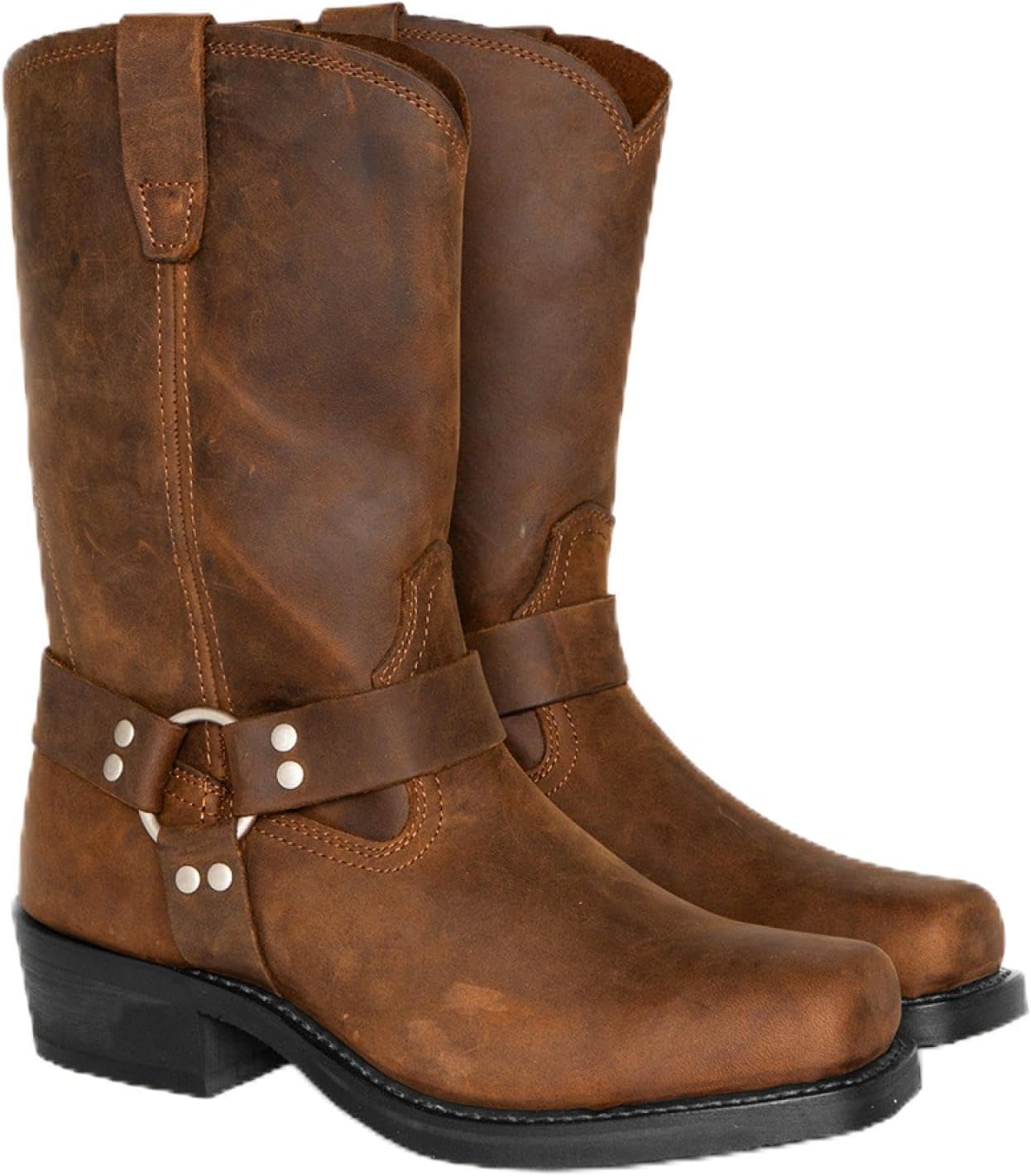 Мужские байкерские ботинки JHTZXEEI, мужские с запряжкой, из телячьей кожи, мужские ботинки на молнии, мужские вестерн-ботинки из искусственной кожи, светло-коричневый
Мужские байкерские ботинки JHTZXEEI, мужские с запряжкой, из телячьей кожи, мужские ботинки на молнии, мужские вестерн-ботинки из искусственной кожи, светло-коричневый