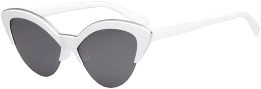 Винтажные солнцезащитные очки «кошачий глаз» для женщин, винтажные маленькие очки в полуободковой оправе, дорожные солнцезащитные очки для женщин generic, White Black
Винтажные солнцезащитные очки «кошачий глаз» для женщин, винтажные маленькие очки в полуободковой оправе, дорожные солнцезащитные очки для женщин generic, White Black