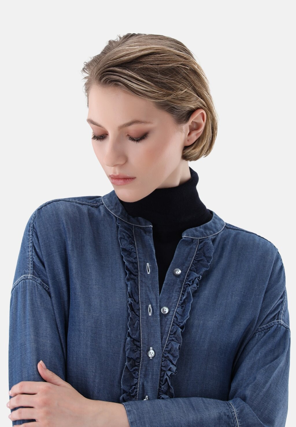 Платье из денима KEENA-W48SVK van Laack, синий
Платье из денима KEENA-W48SVK van Laack, синий