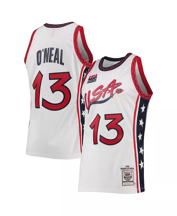 Мужская баскетбольная майка Shaquille O'Neal White USA 1996 Hardwood Classics, подлинная Mitchell & Ness
Мужская баскетбольная майка Shaquille O'Neal White USA 1996 Hardwood Classics, подлинная Mitchell & Ness