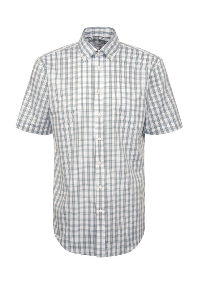 Рубашка делового покроя с коротким рукавом и воротником на пуговицах Seidensticker, зеленый
Рубашка делового покроя с коротким рукавом и воротником на пуговицах Seidensticker, зеленый