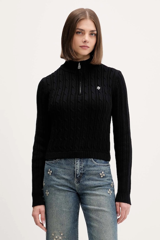 Хлопковый свитер Guess Jeans, черный
Хлопковый свитер Guess Jeans, черный