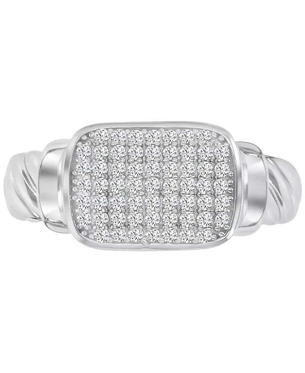 Кольцо с прямоугольным кластером из кубического циркония и витой веревкой Macy'S, silver
Кольцо с прямоугольным кластером из кубического циркония и витой веревкой Macy'S, silver