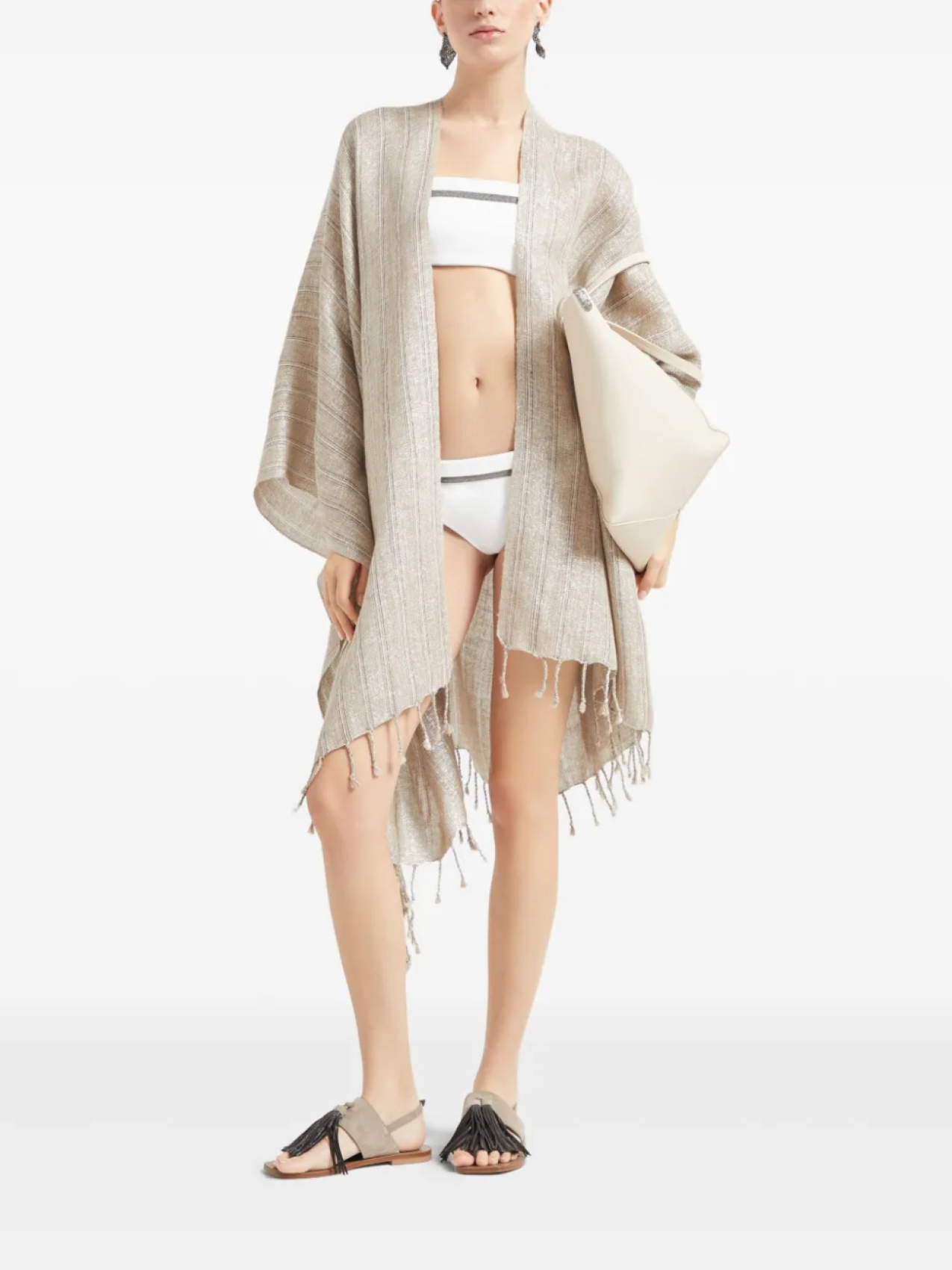 Плавки бикини Brunello Cucinelli Monili с цепочкой, белый
Плавки бикини Brunello Cucinelli Monili с цепочкой, белый