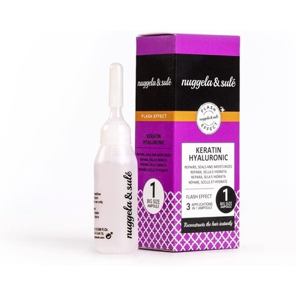 Кератин-гиалуроновая ампула мгновенно восстанавливает волосы 10 мл, Nuggela & Sule
Кератин-гиалуроновая ампула мгновенно восстанавливает волосы 10 мл, Nuggela & Sule