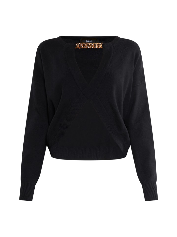 Женский вязаный свитер черного цвета faina
Женский вязаный свитер черного цвета faina