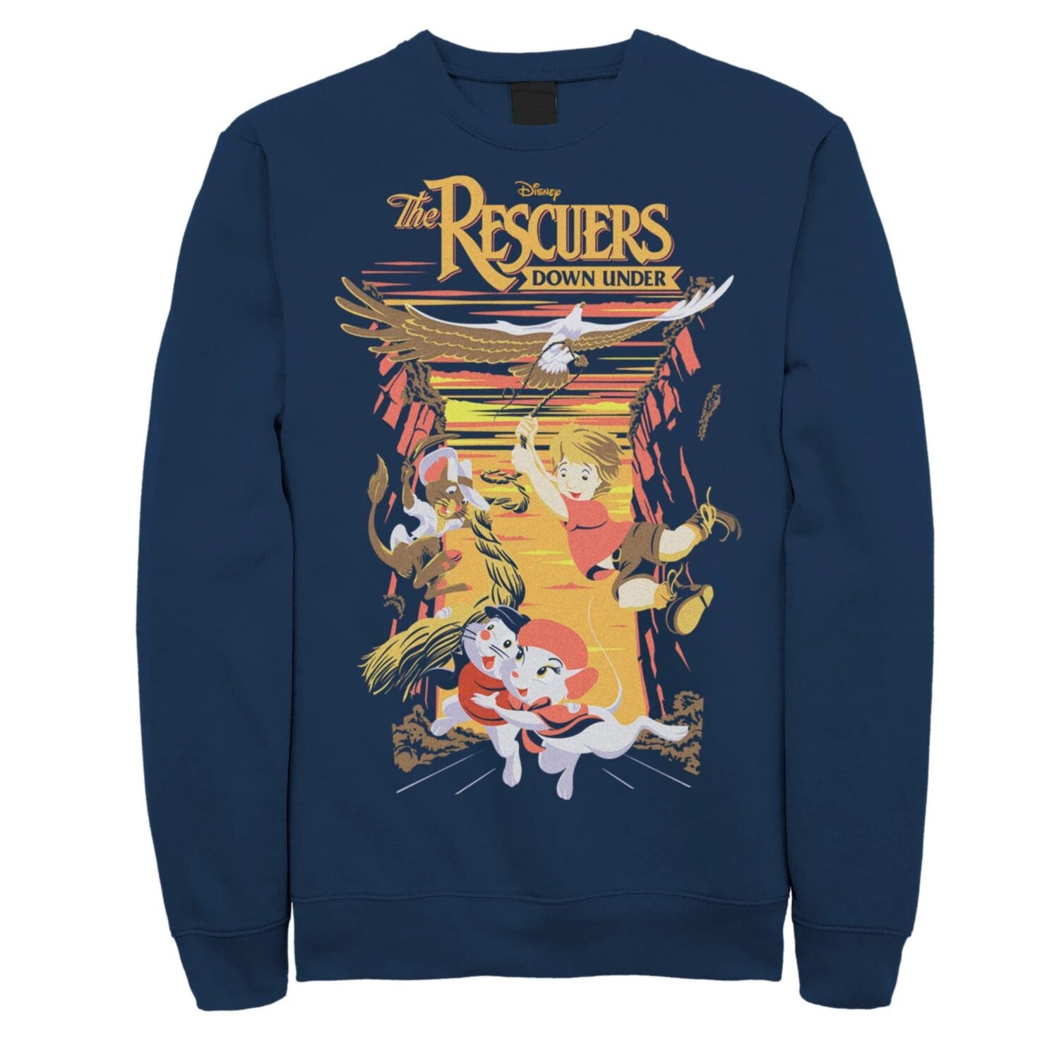 Мужской свитшот с постером к фильму Disney's The Rescuers Down Under Licensed Character
Мужской свитшот с постером к фильму Disney's The Rescuers Down Under Licensed Character