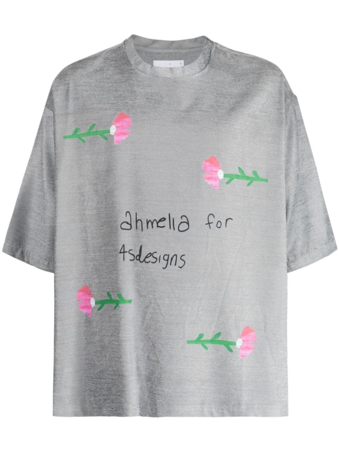 Футболка с приспущенными плечами и графичным принтом 4SDESIGNS, серый
Футболка с приспущенными плечами и графичным принтом 4SDESIGNS, серый