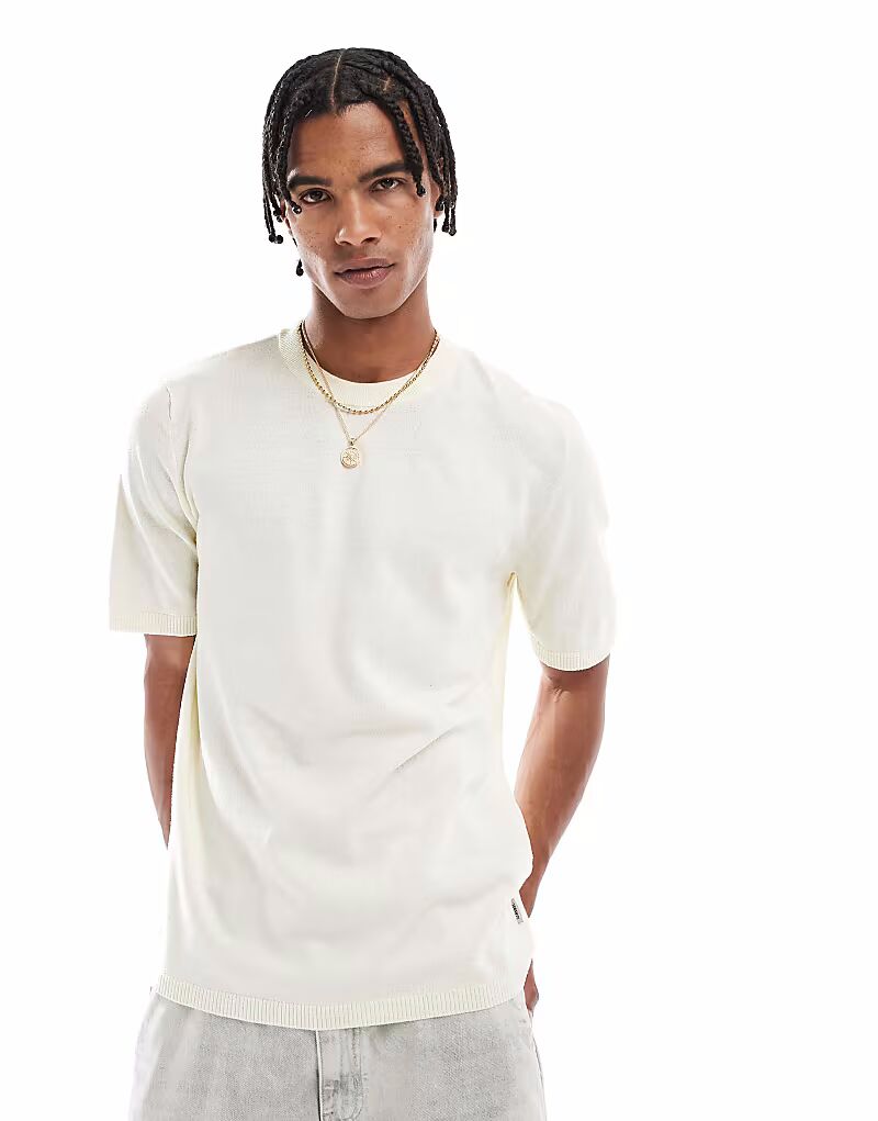 Трикотажная футболка JJ Rebel кремового цвета
Трикотажная футболка JJ Rebel кремового цвета