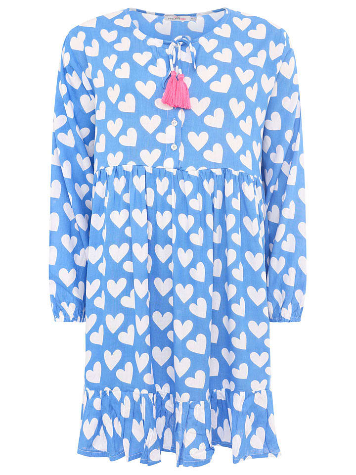 Короткое платье Zwillingsherz, светло-голубой/белый
Короткое платье Zwillingsherz, светло-голубой/белый