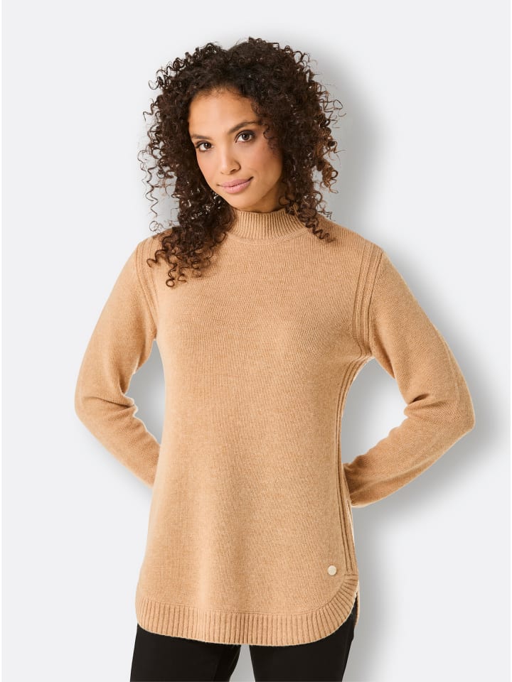Свитер с воротником-стойкой цвета кэмел creation L
Свитер с воротником-стойкой цвета кэмел creation L