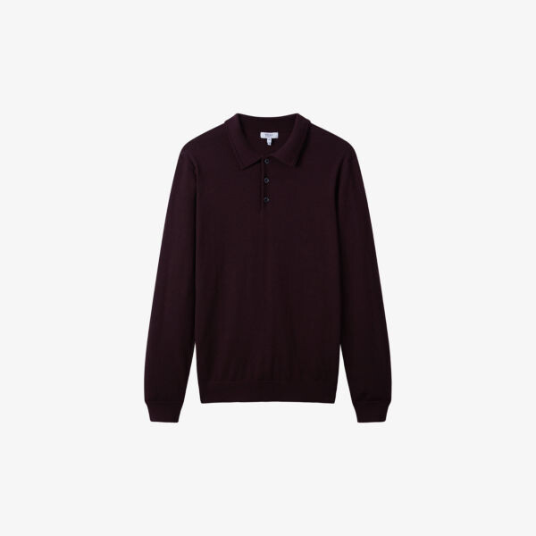 Джемпер шерстяной облегающего кроя Trafford с воротником-поло Reiss, бордовый
Джемпер шерстяной облегающего кроя Trafford с воротником-поло Reiss, бордовый