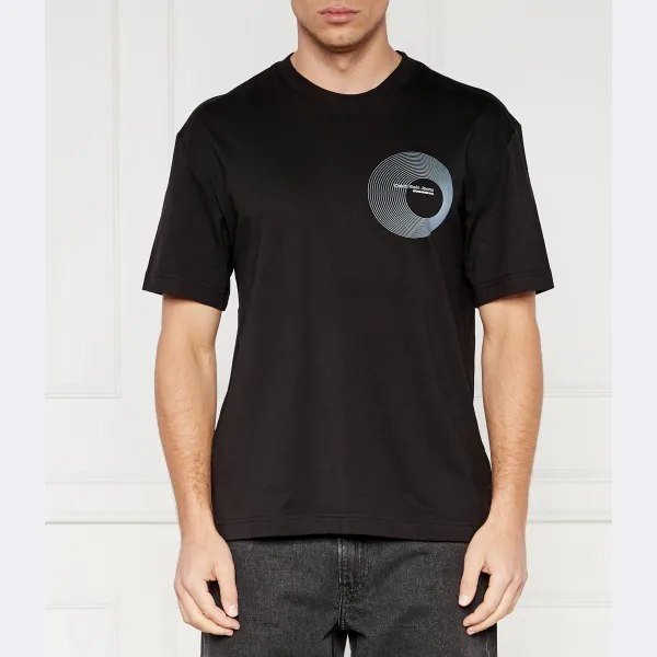 Футболка стандартного кроя с частотой круга Calvin Klein, черный
Футболка стандартного кроя с частотой круга Calvin Klein, черный