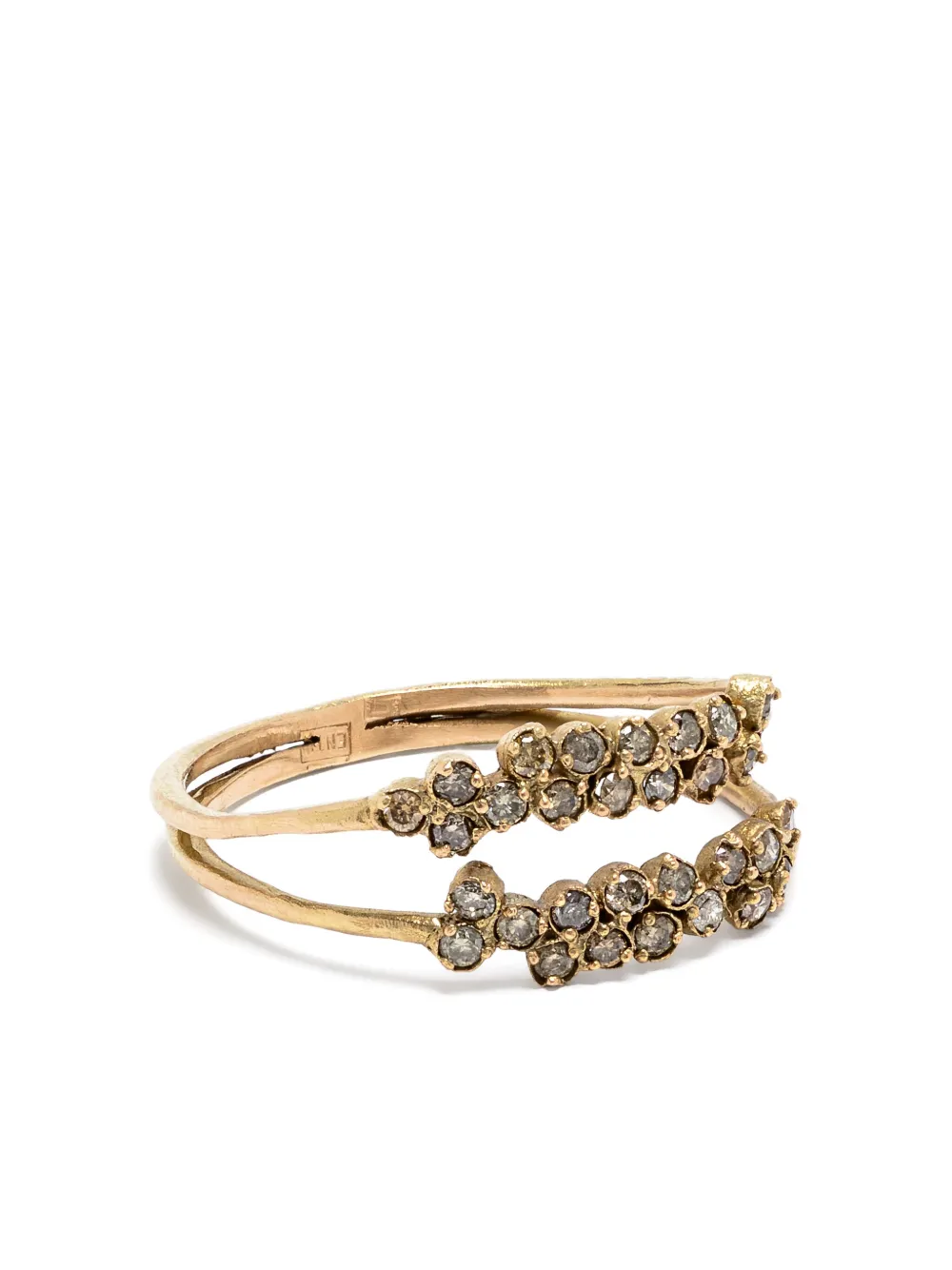 Кольцо из желтого золота с бриллиантами Noguchi, золотой