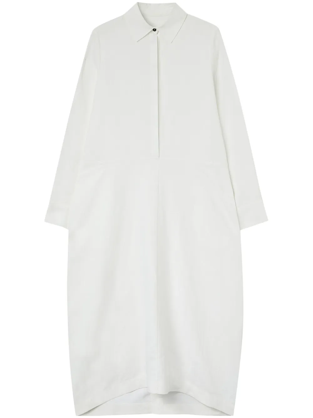 Льняное платье-рубашка с длинными рукавами JIL SANDER, белый
Льняное платье-рубашка с длинными рукавами JIL SANDER, белый