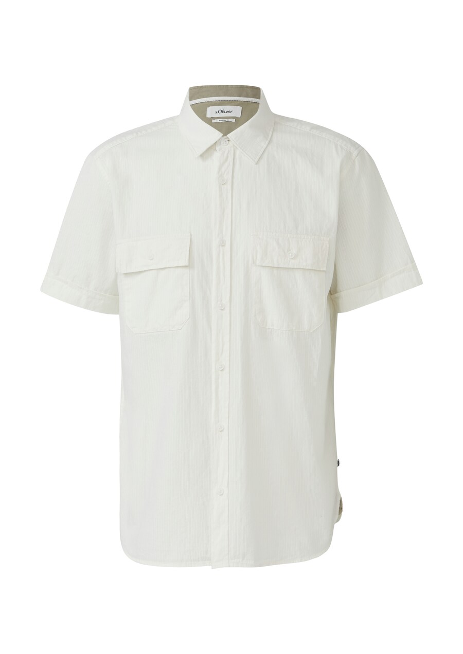 Рубашка на пуговицах классического кроя s.Oliver, белый 
Рубашка на пуговицах классического кроя s.Oliver, белый