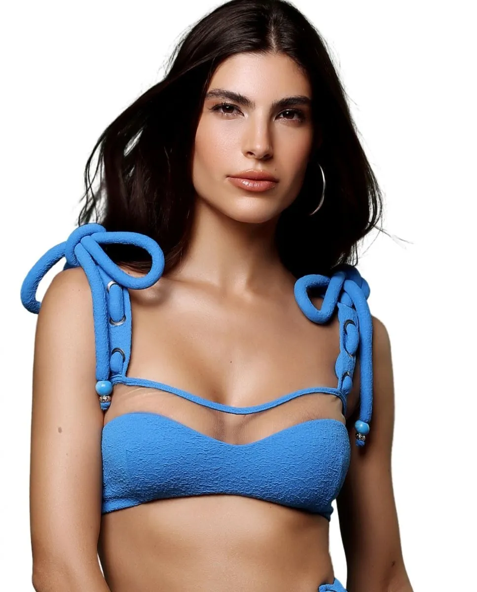 Однотонный спортивный бикини-топ с подкладкой Karla Vivian, синий
Однотонный спортивный бикини-топ с подкладкой Karla Vivian, синий