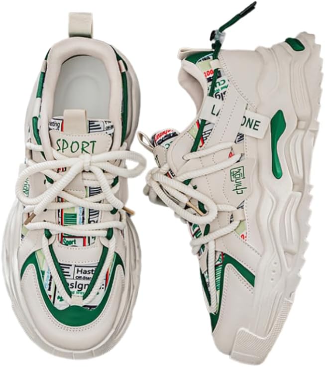 Модные мужские кроссовки HCHCTRY, уличный стиль, удобная и износостойкая подошва, толстая подошва, обувь для скейтборда на все сезоны, зеленый
Модные мужские кроссовки HCHCTRY, уличный стиль, удобная и износостойкая подошва, толстая подошва, обувь для скейтборда на все сезоны, зеленый