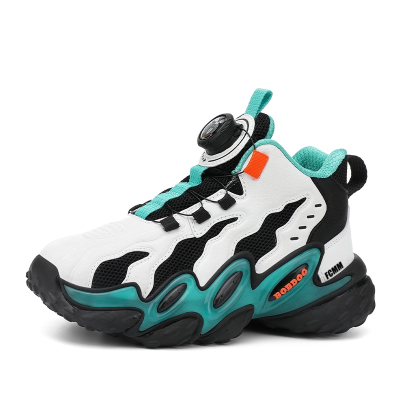 Противоскользящие износостойкие повседневные кроссовки средней высоты для детей FCMM, черный/зеленый
Противоскользящие износостойкие повседневные кроссовки средней высоты для детей FCMM, черный/зеленый