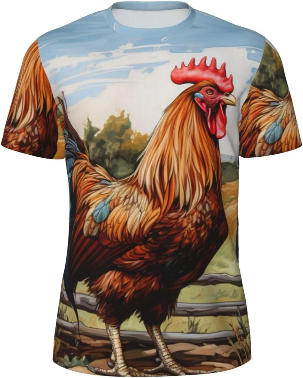 Футболка Rooster On Wood с принтом фермы CADREWY
Футболка Rooster On Wood с принтом фермы CADREWY