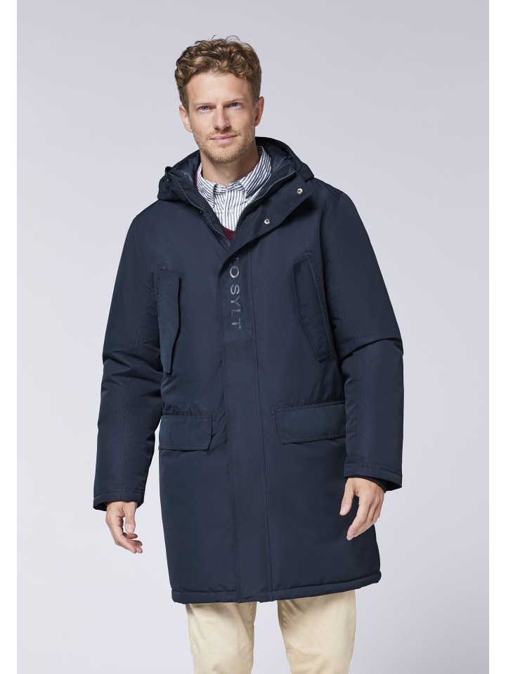 Пальто-парка синего цвета Polo Sylt
Пальто-парка синего цвета Polo Sylt