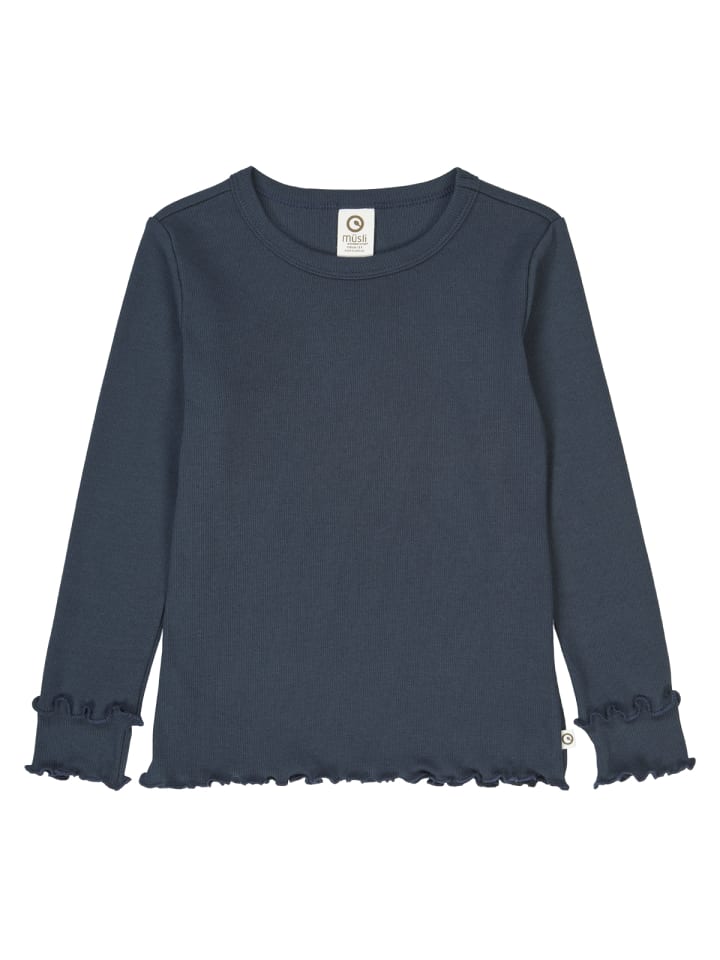 Рубашка с длинными рукавами темно-синего цвета müsli
Рубашка с длинными рукавами темно-синего цвета müsli