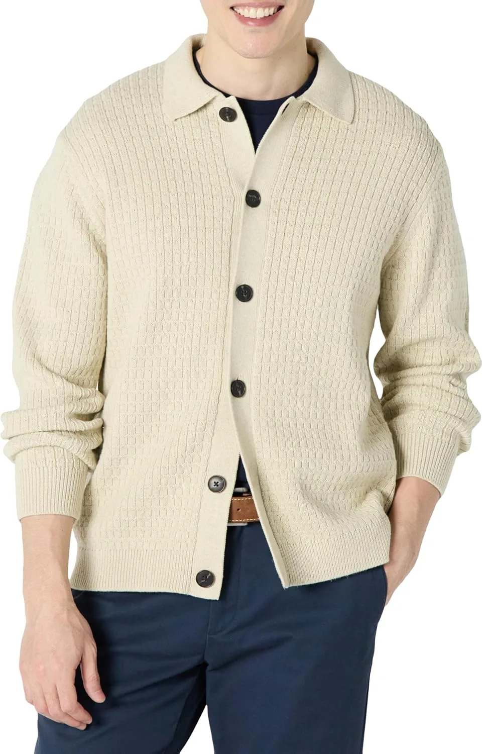 Кардиган мужской Relaxed-Fit с воротником Amazon Essentials
Кардиган мужской Relaxed-Fit с воротником Amazon Essentials