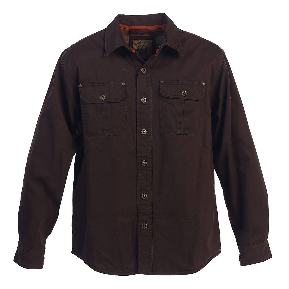 Мужская куртка-рубашка Gioberti из 100% хлопка с начесом и мягкой саржей на фланелевой подкладке, коричневый
Мужская куртка-рубашка Gioberti из 100% хлопка с начесом и мягкой саржей на фланелевой подкладке, коричневый