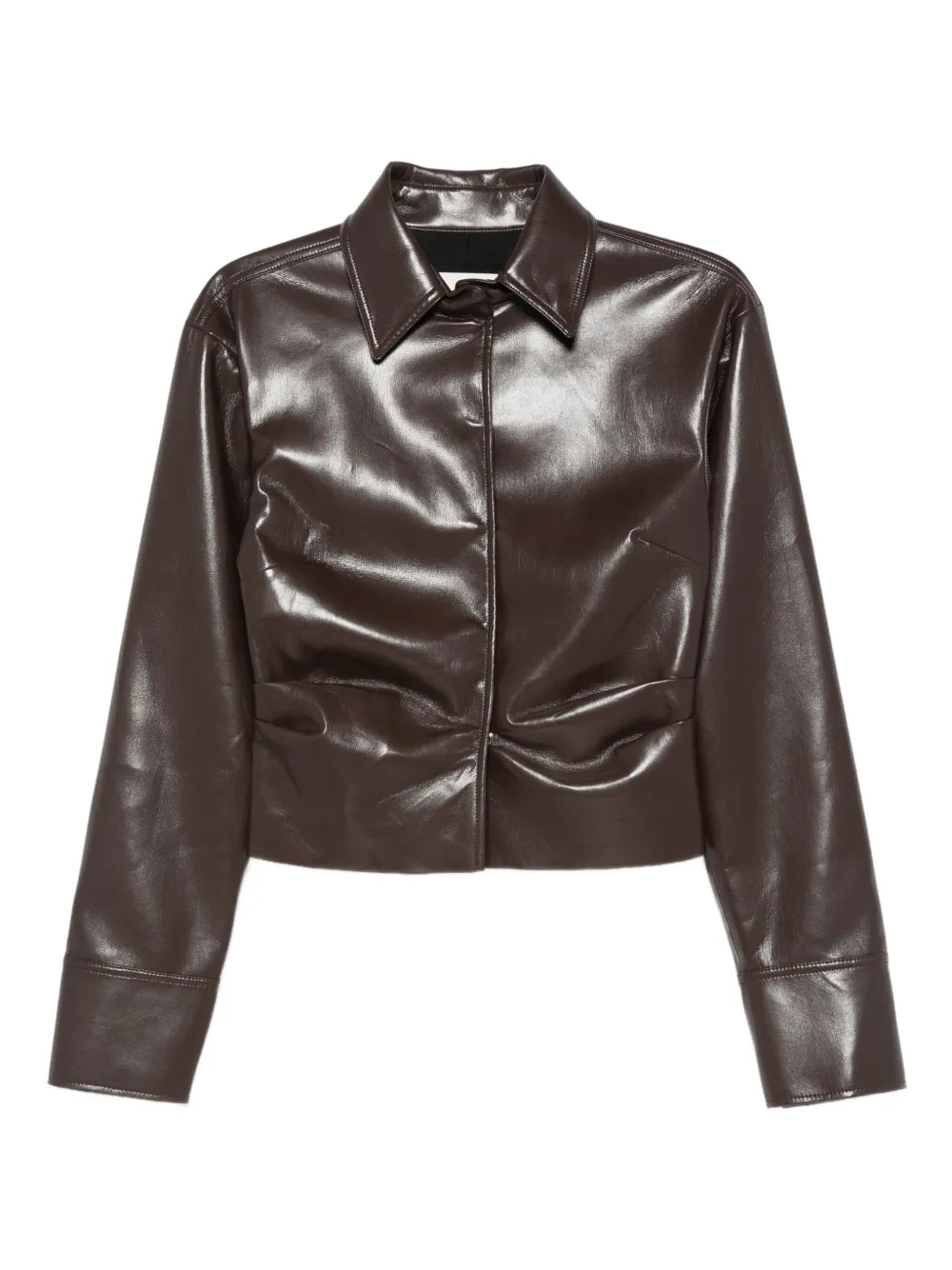 Рубашка с присборенной талией Nanushka, коричневый
Рубашка с присборенной талией Nanushka, коричневый