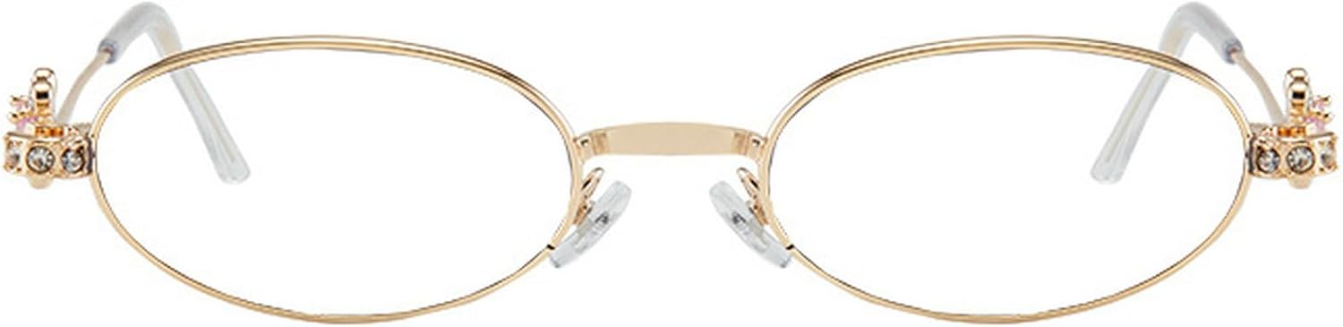 Роскошные солнцезащитные очки с овальной металлической оправой и бриллиантами для женщин, маленькая оправа, овальные солнцезащитные очки с защитой от УФ-излучения UV400, винтажные очки для активного отдыха mincl, Gold Clear
Роскошные солнцезащитные очки с овальной металлической оправой и бриллиантами для женщин, маленькая оправа, овальные солнцезащитные очки с защитой от УФ-излучения UV400, винтажные очки для активного отдыха mincl, Gold Clear