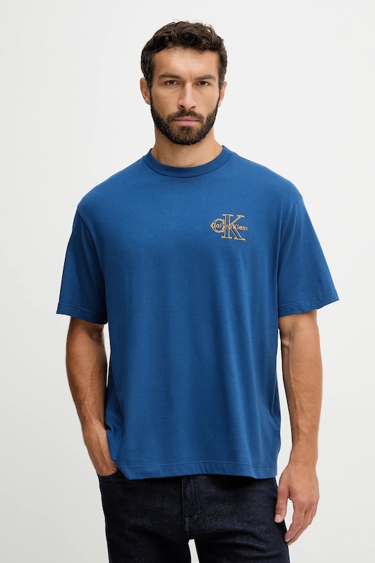 Хлопковая футболка Calvin Klein Jeans, синий
Хлопковая футболка Calvin Klein Jeans, синий