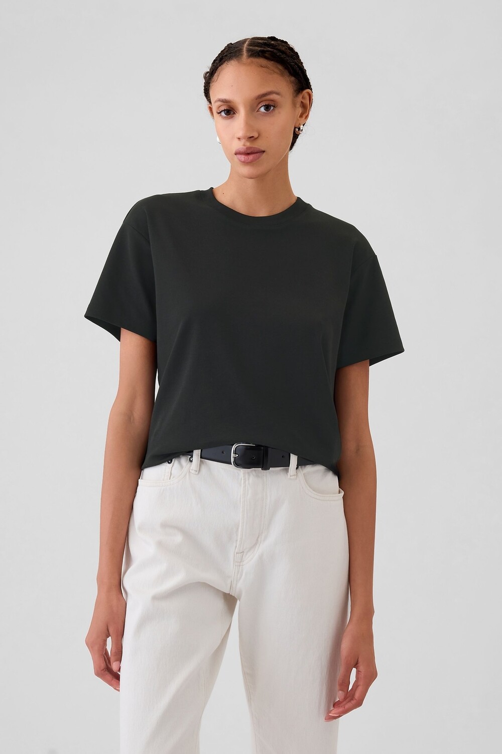 Футболка большого размера с круглым вырезом и короткими рукавами Gap, черный
Футболка большого размера с круглым вырезом и короткими рукавами Gap, черный