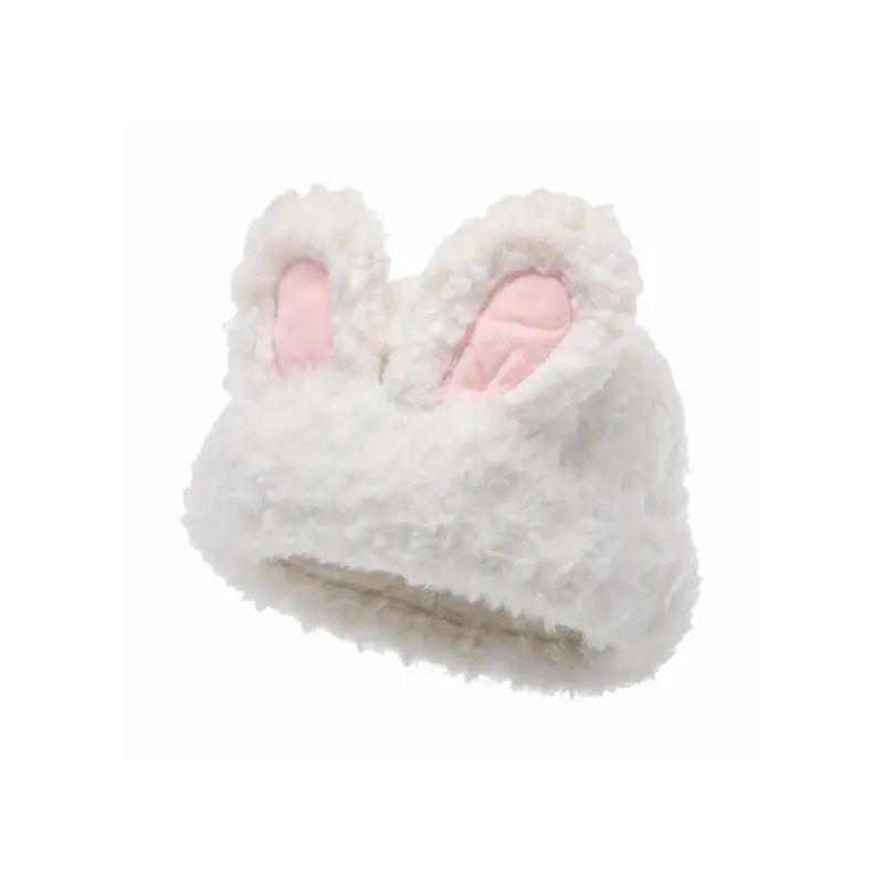 FREE RABBITⅡ Плюшевая женская шапка бини, White
FREE RABBITⅡ Плюшевая женская шапка бини, White