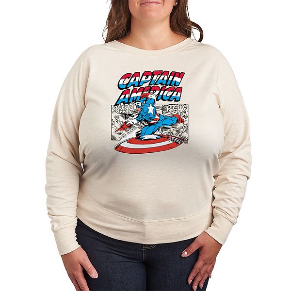 Футболка с длинным рукавом Captain America Comic Panel French Terry Plus Size Marvel, Beige
Футболка с длинным рукавом Captain America Comic Panel French Terry Plus Size Marvel, Beige