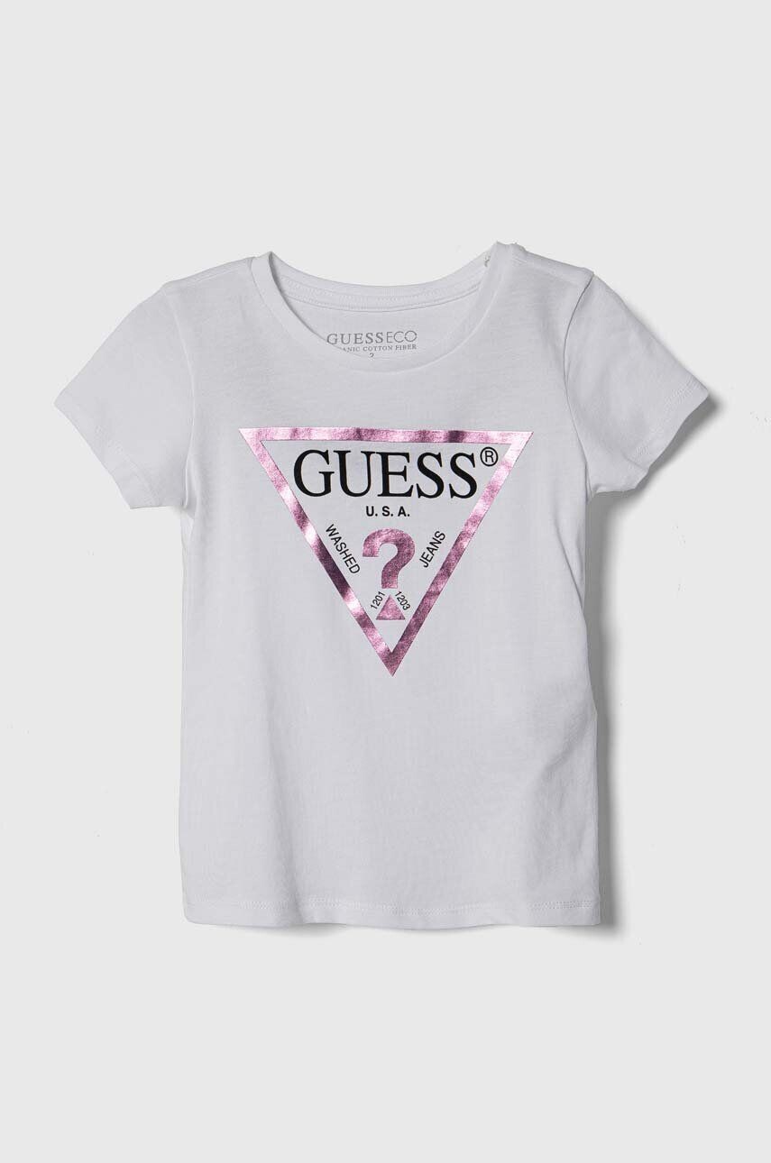 Детская хлопковая футболка Guess, белый
Детская хлопковая футболка Guess, белый
