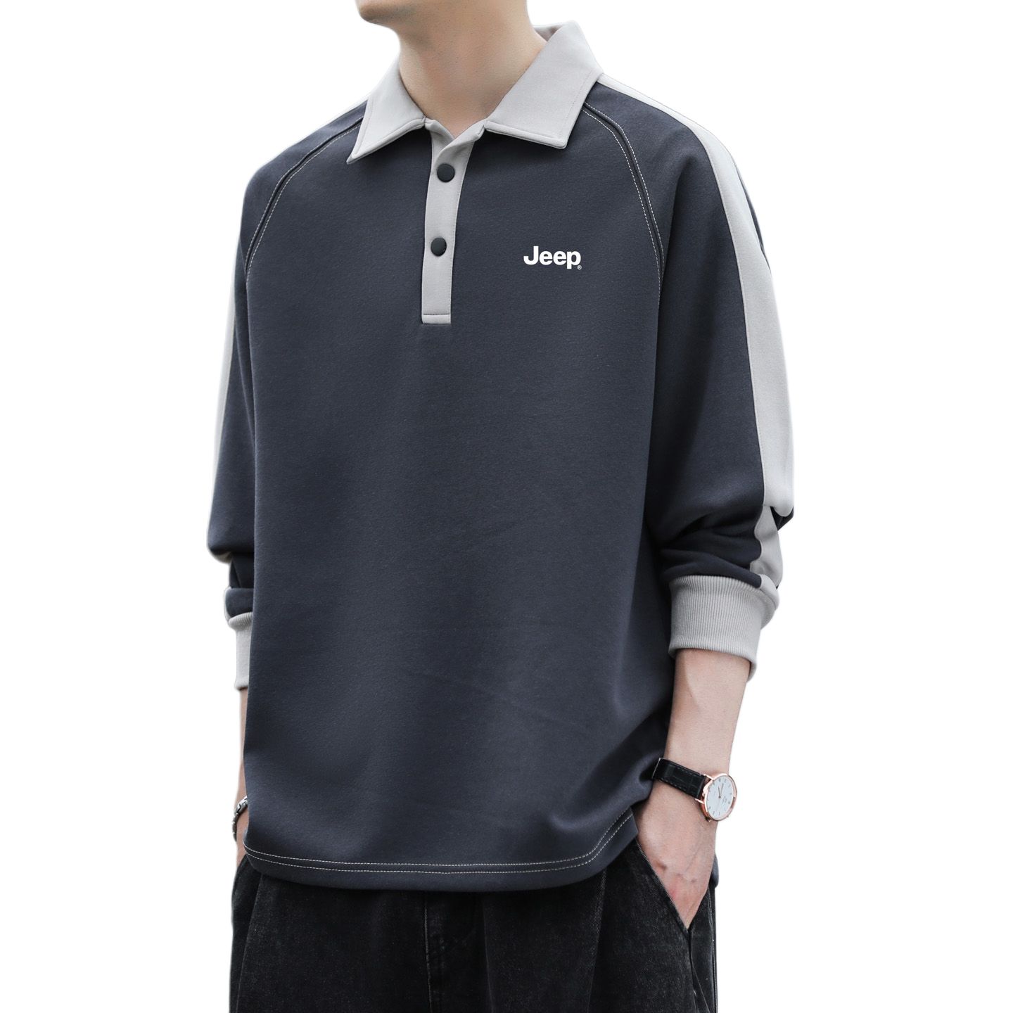 Свитшот Unisex Lapel Moderate Regular Jeep, серый
Свитшот Unisex Lapel Moderate Regular Jeep, серый