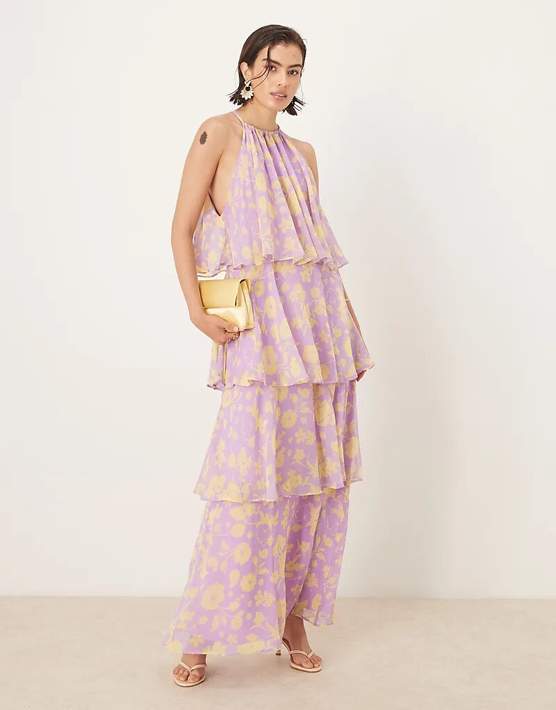 Платье миди OMNES Cleo с цветочным принтом и многоуровневым подолом фиолетового цвета
Платье миди OMNES Cleo с цветочным принтом и многоуровневым подолом фиолетового цвета