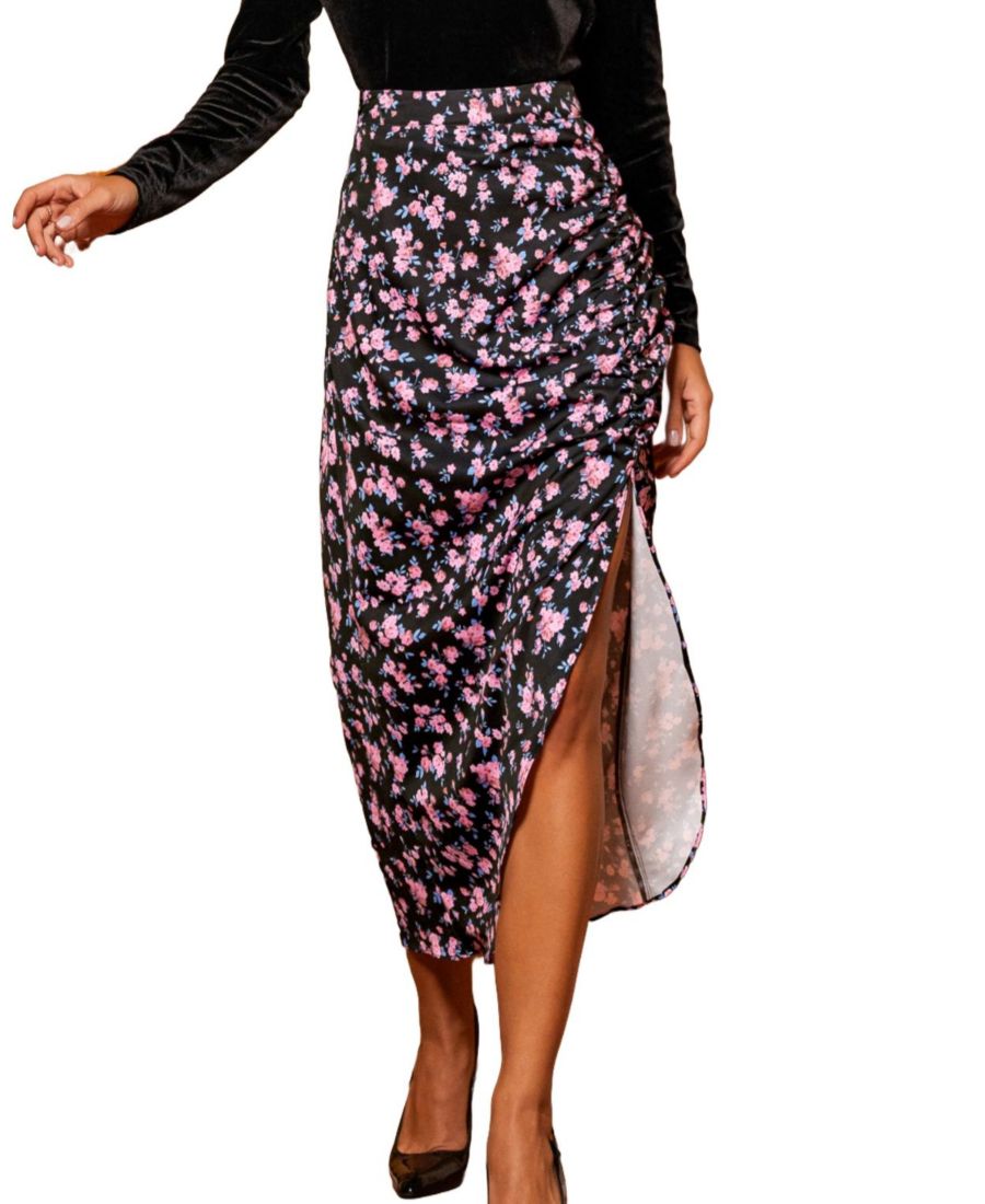 Женская плиссированная юбка миди с цветочным принтом Cupshe, Black
Женская плиссированная юбка миди с цветочным принтом Cupshe, Black