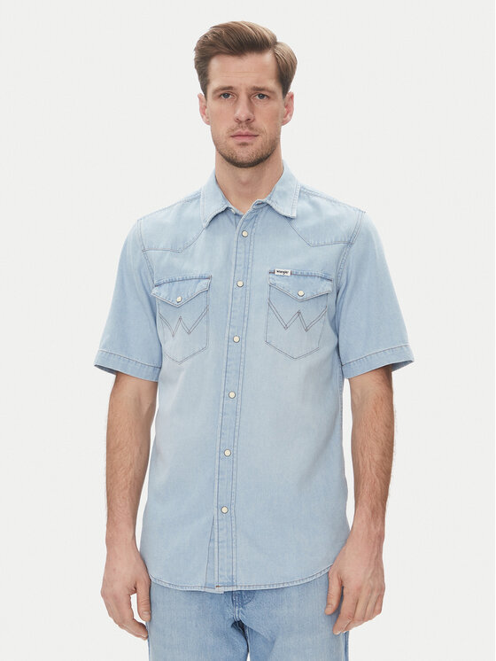 Джинсовая рубашка стандартный крой Western 112362742 Wrangler, синий
Джинсовая рубашка стандартный крой Western 112362742 Wrangler, синий