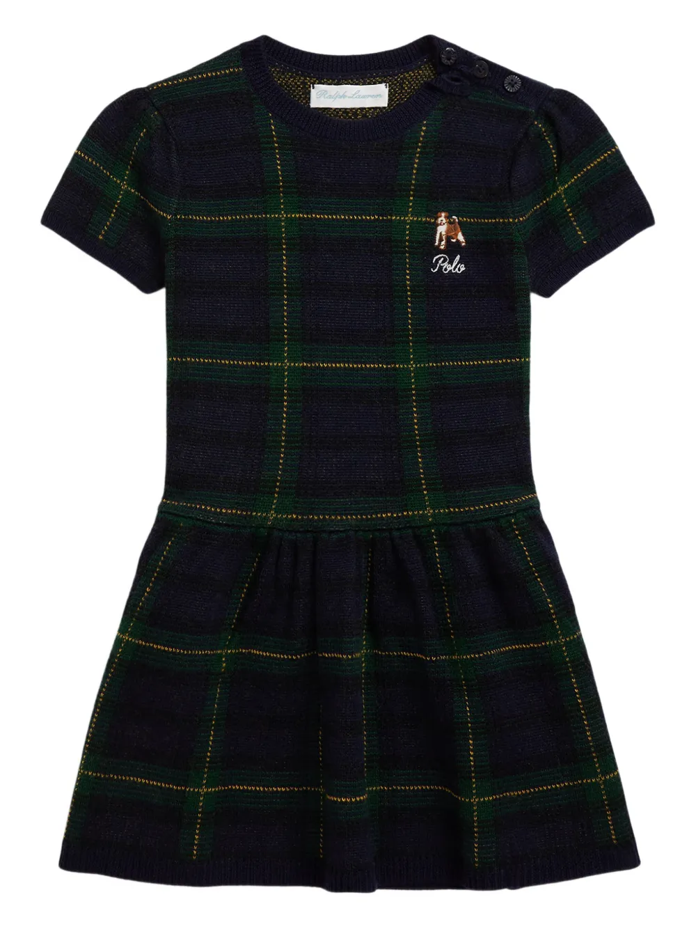 Клетчатое платье с короткими рукавами POLO RALPH LAUREN KIDS, синий
Клетчатое платье с короткими рукавами POLO RALPH LAUREN KIDS, синий