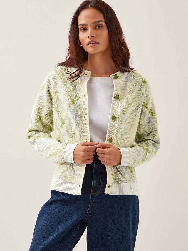 Кардиган от эли аргайл Monsoon, слоновая кость/разноцветный
Кардиган от эли аргайл Monsoon, слоновая кость/разноцветный